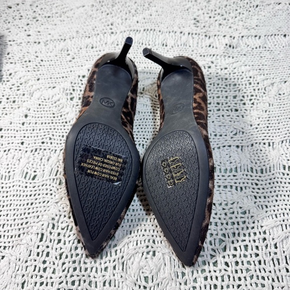 Michael Kors Brown Leopard Print Heels Size 8.5 - Picture 5 of 9